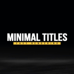 Minimal Titles Pack For Fcpx 标题插件